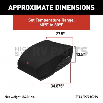 Furrion Chill  Air Conditioner - 15,000 BTU Black - FACR15HESA-BL-2