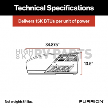 Furrion Chill Air Conditioner - 15,000 BTU White - FACR15HESA-PS-4