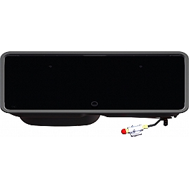 Suburban Mfg Cooktop With Sink - Stainless Steel With Black Glass Lid - 3049AST