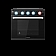Furrion Greystone ® Stove - 3 Burner 21 Inch Black - CF-RV21B
