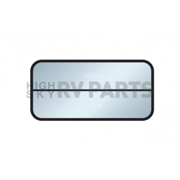 RV Side Window Single Vent Street Side - 18 Inch x 34 Inch x 17 Inch Tinted - 341593