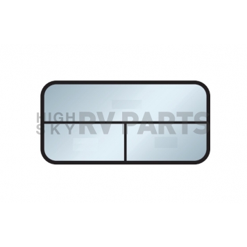 RV Side Window Single Vent/ Side Exit - Street Side - 60 Inch x 48 Inch Tinted - 341845-1