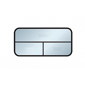 RV Side Window Single Vent/ Street Side Exit - 72 Inch x 35 Inch Tinted - 341859