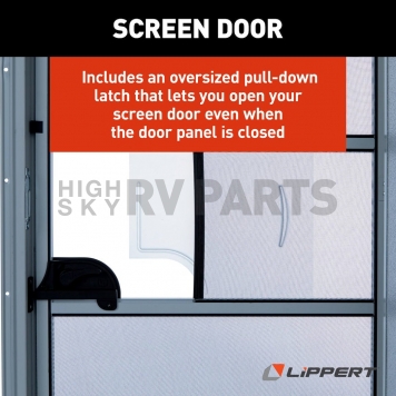 RV Entry Door - Radius Corners White - Right Side Hinges - 26 Inch Width x 72 Inch Height-5
