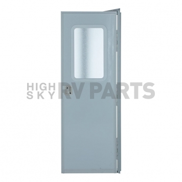 RV Entry Door - Square Corners White - Right Side Hinges - 30 Inch Width x 72 Inch Height