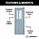 RV Entry Door - Square Corners White - Right Side Hinges - 30 Inch Width x 72 Inch Height