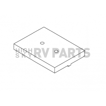 Alpha System Fresh Water Tank - 44 Inch Length x 61 Inch Width x 7 Inch Height - VR44617WZ
