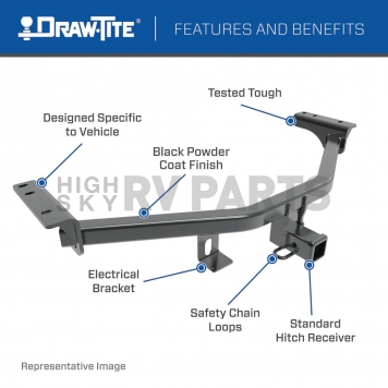 Draw-Tite Class III Trailer Hitch Rear 76599-2