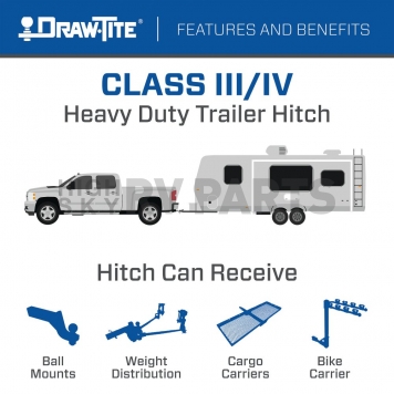 Draw-Tite Class III Trailer Hitch Rear 76599-3