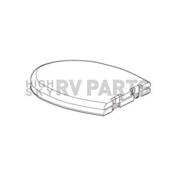 Thetford Tecma ® Silence Plus Toilet Seat With Chrome Plated Hinges T-278C