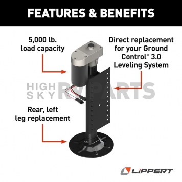 Ground Control Hall Effect Jack For Ground Control 3.0 System - 5000 Pound Capacity - Left Rear-4