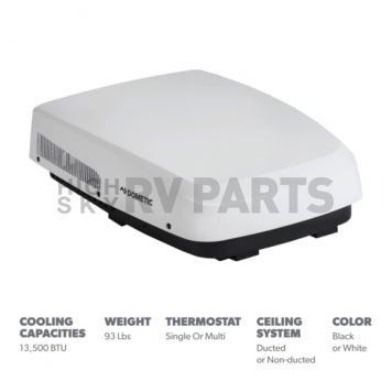 Dometic FreshJet 5 Air Conditioner - 13500 BTU White - FJX5457MWHCS-7