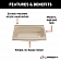 Lippert Components Bathtub - 24 Inch x 36 Inch Parchment - 209376