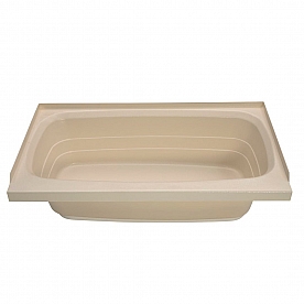 Lippert Components Bathtub - 24 Inch x 40 Inch Parchment - 209392