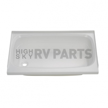 Lippert Components Bathtub - 24 Inch x 40 Inch White - 209673-1