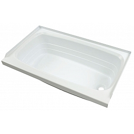 Lippert Components Bathtub - 24 Inch x 46 Inch White - 209683