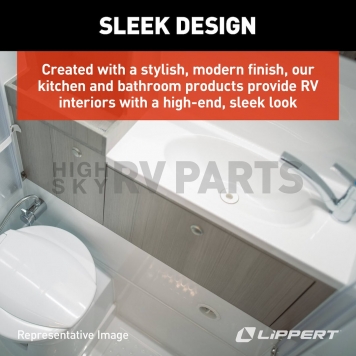 Lippert Components Bathtub - 24 Inch x 36 Inch Parchment - 209369-6