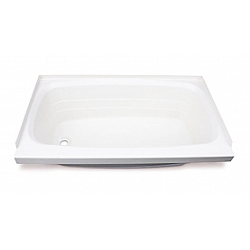 Lippert Components Bathtub - 24 Inch x 46 Inch White - 209681