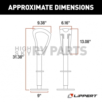 Lippert Components Electric Trailer Tongue Jack -     643589-4