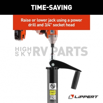 Lippert Components Manual Trailer Tongue Jack  2000 Pound Capacity - 733926-5