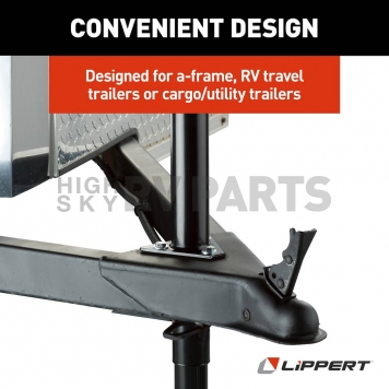 Lippert Components Manual Trailer Tongue Jack  2000 Pound Capacity - 733926-6