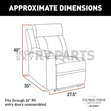 Lippert Components Thomas Payne Heritage Series - Right Hand Recliner Chair Tan - 2020129285-5