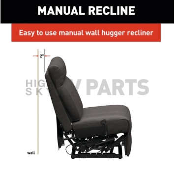 Lippert Components Thomas Payne Heritage Theater Series - Center Armless Recliner Chair Brown - 2024044110-6