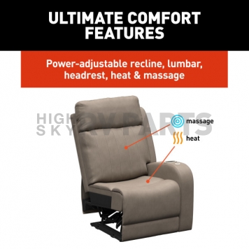 Lippert Components Thomas Payne Seismic Series - Left Hand Recliner Chair Beige - 2024044197-6