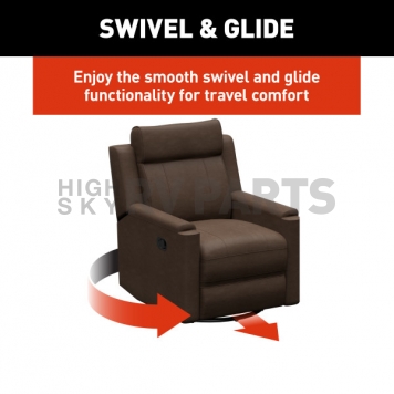 Lippert Components Thomas Payne Swivel Glider Recliner Chair - Brown - 2024044208-7