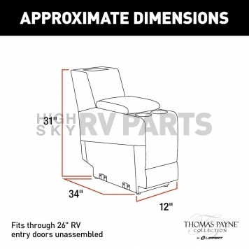 Lippert Components Thomas Payne Sofa Center Seismic Series Console 2020134976-7