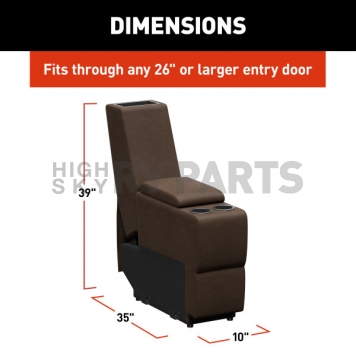 Lippert Components Thomas Payne Heritage Theater Series Sofa Center Console - Brown - 2024044093-8