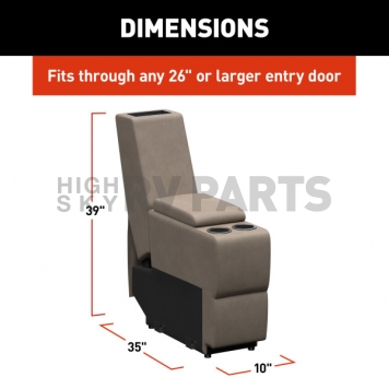 Lippert Components Thomas Payne Heritage Theater Series Sofa Center Console - Tan - 2024044098-8