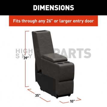 Lippert Components Thomas Payne Heritage Theater Series Sofa Center Console - Brown - 2024044109-8