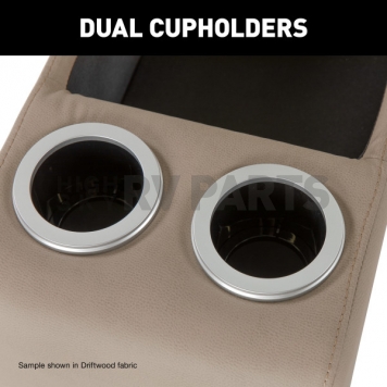 Lippert Components Thomas Payne Sofa Center Seismic Theater Series Console - Brown - 2024044203-6