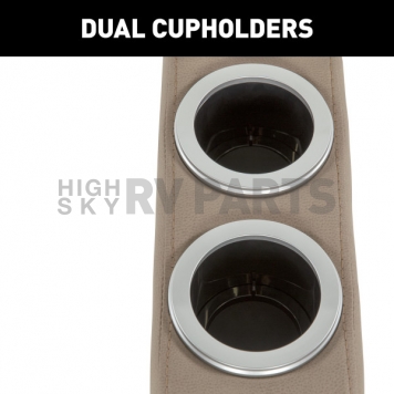 Lippert Components Thomas Payne Sofa Center Seismic Theater Series Console - Tan - 2024044198-6