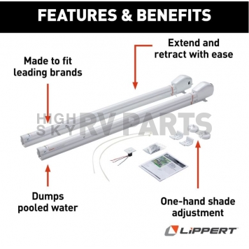 Lippert Components Solera Smart Patio Awning Arm - 2023052357-4