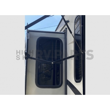 Lippert Components Solera Power Or Manual Awning Pitch Arm Assembly Only - Black - 375994-4