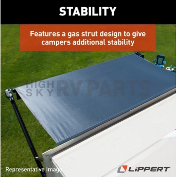 Lippert Components Power or Manual Awning Arm Half Set - White - 390189-5