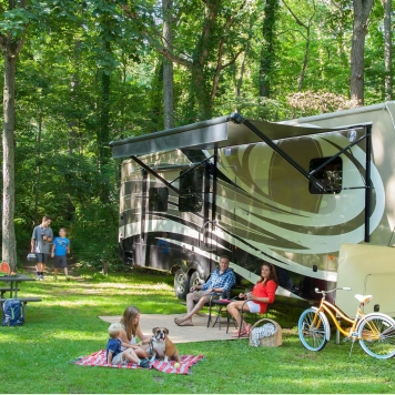 Lippert Components Power or Manual Awning Arm Half Set - Black - 404523-9