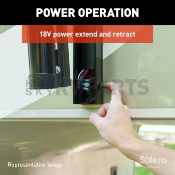 Lippert Components Solera Electric Patio Awning Arm Full Set - Black - 434729-3