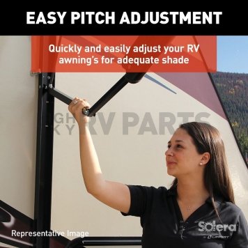 Lippert Components Solera Electric Patio Awning Arm Full Set - Black - 434729-7