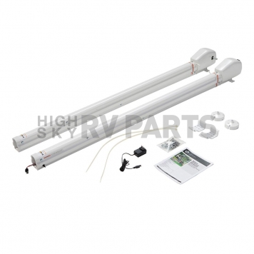 Lippert Components Solera Electric Patio Awning Arm Full Set - White - 434730