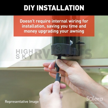 Lippert Components Solera Electric Patio Awning Arm Full Set - White - 434730-5