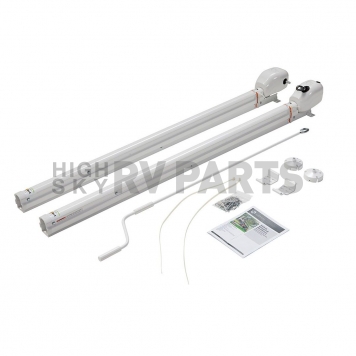 Lippert Components Solera Patio Awning Arm Full Set - White - V000457521-1