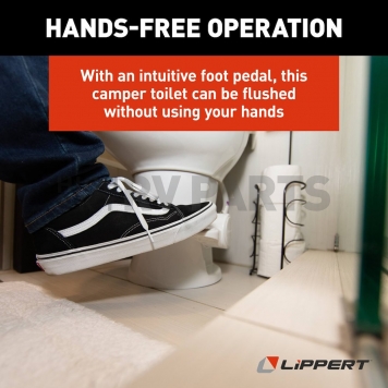 Lippert Components Flow Max Toilet White - 2022113192-4