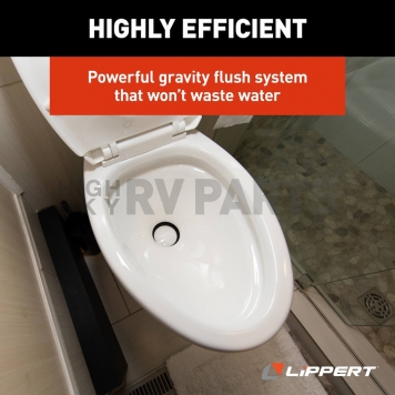 Lippert Components Flow Max Toilet White - 2022113192-6