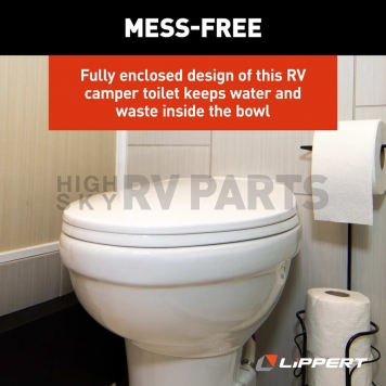 Lippert Components Flow Max Toilet White - 2022113192-7