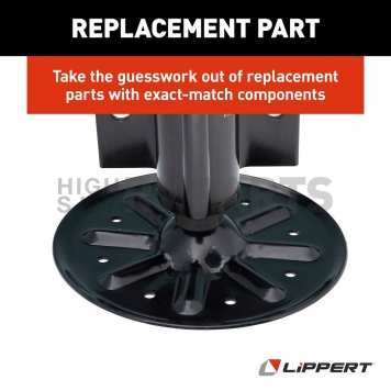 Lippert Components Leveling Jack - 8000 Pound Capacity Single Black - 195860-6