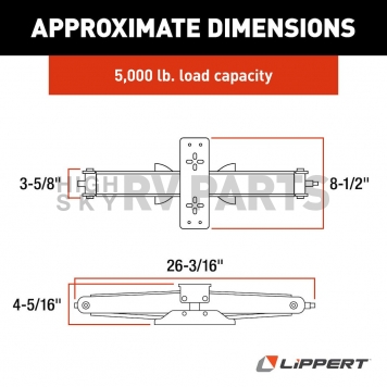 Lippert Components Leveling Jack - Manual 5000 Pound Capacity - 285325-2