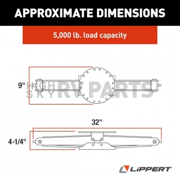 Lippert Components Leveling Jack - 6000 Pounds Single - 285332-2